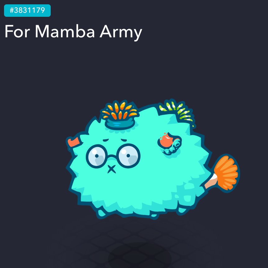 🚨 Axie Giveaway 🚨

Retweet and Follow <a href="/axiesisters/">AxieSisters.eth</a> <a href="/blaack_mambaa/">Black Mamba 👑</a>✨

Winner announcement in 24 hours ✅