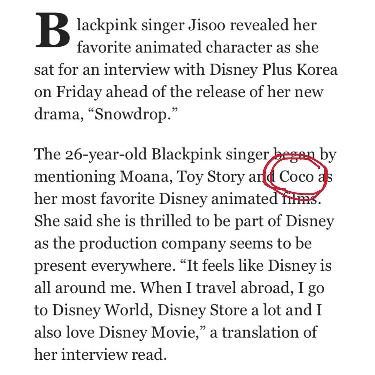 pimchaya_yo's tweet photo. ชอบ coco เหมือนกันเลย #jimsoo https://t.co/TRprgBvOtq