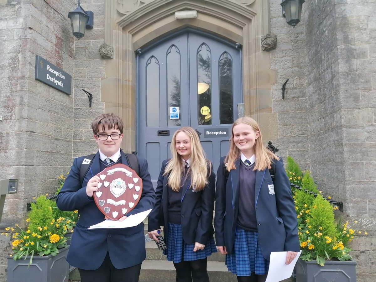 🌟 WELSH CHAMPIONS 🌟 So very proud of these 3 students 🥇 #PublicSpeaking #Competition #WelshChampions 🗣 #ProudTeachers #SucceedingTogether