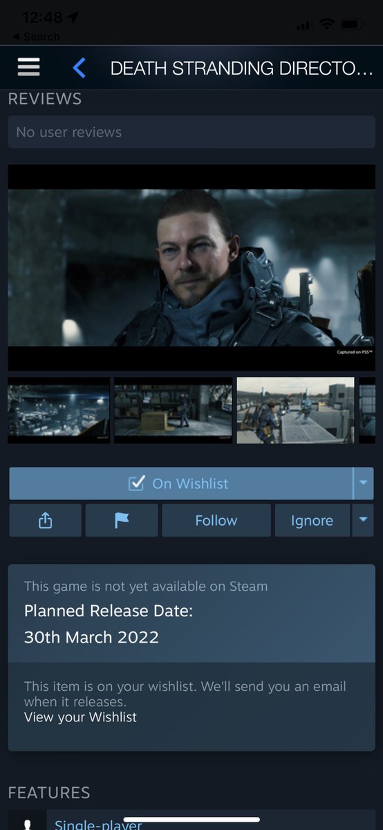 AlexHaso's tweet photo. @KojiPro2015_EN @HIDEO_KOJIMA_EN hey are we still getting DS: Directors Cut for PC on Wednesday? https://t.co/kpNfleklEm