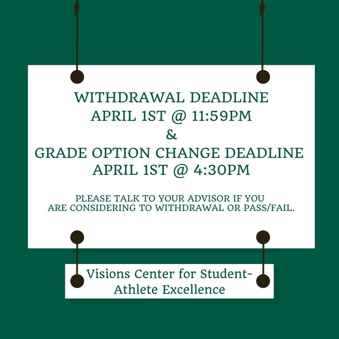 The withdrawal and grade option change deadline is April 1st. zpr.io/MLHByaw6Pw74