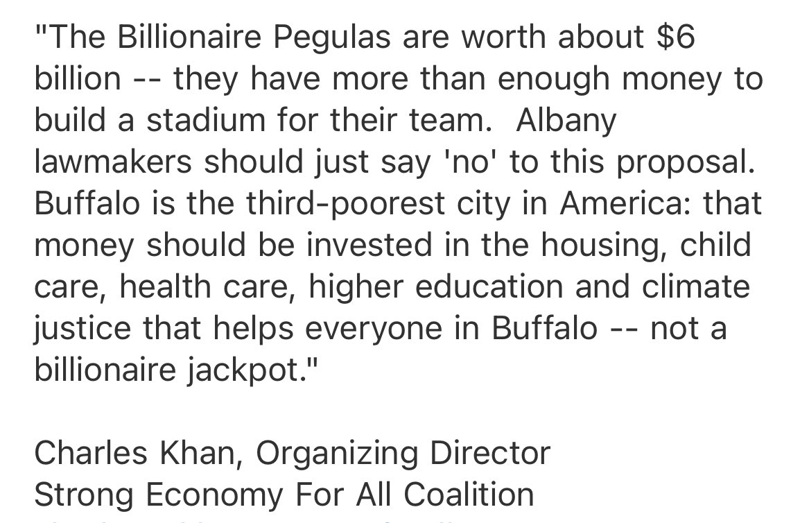 strongforall's tweet photo. Statement from @Charles_Darkley on the proposed subsidies for the billionaire owners of the Buffalo Bills https://t.co/rrsXczfw4p