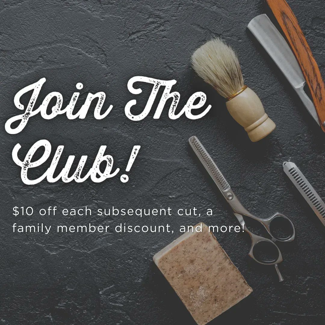 TPC_BarberShop's tweet photo. Are you a member of the club? 👀 For just $38 per month, Presidents Club members get one haircut with $10 off each subsequent cut, a family member discount, discounts on all services, and 10% off all hair and beard products. So what are you waiting for? Claim your spot now! https://t.co/9peD6qRYBn