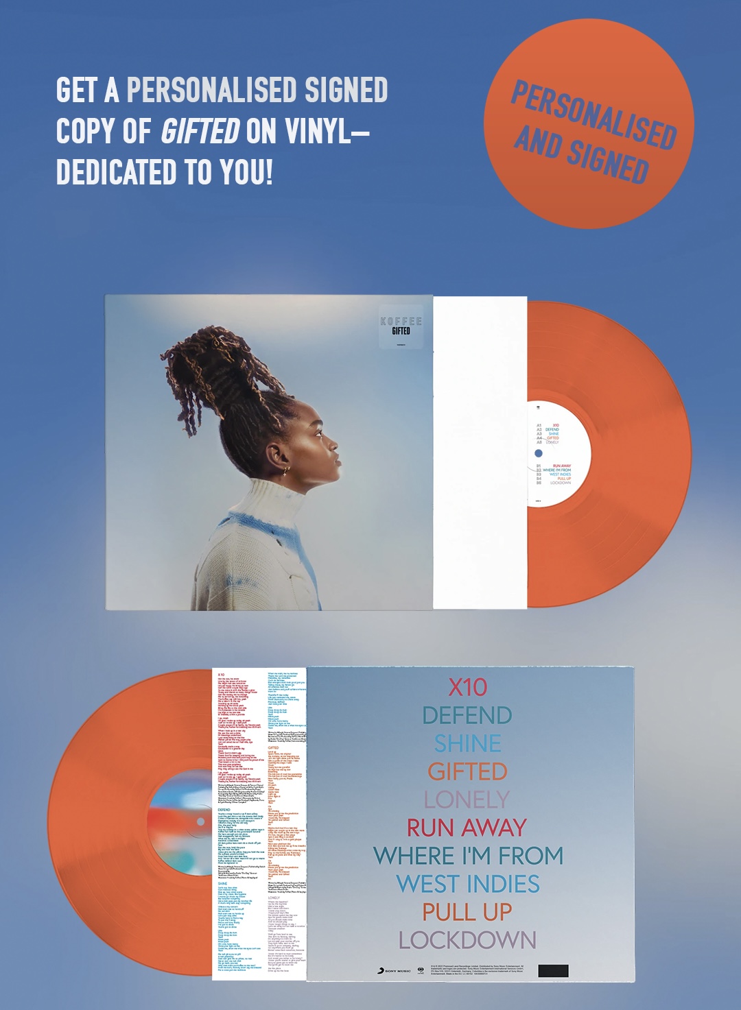 超人気高品質 KOFFEE / サイン付き ピクチャーヴァイナル GIFTED 洋楽