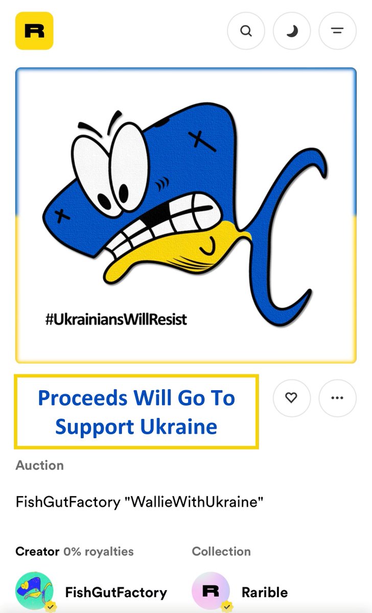 gut_fish's tweet photo. #Ukraine #UkrainiansWillResist #UkraineWar #UkraineUnderAttack #NFTartist https://t.co/lVze9dvzvH