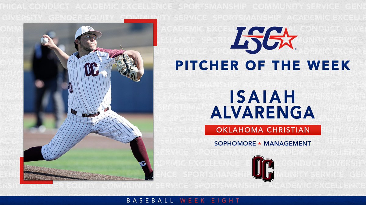 #LSCbase Pitcher of the Week: <a href="/OCEagles/">OC Eagles</a> Isaiah Alvarenga

This is Alvarenga’s second weekly honor this season. 🏅🏅

🔗 bit.ly/3uGMUMG

#D2BSB