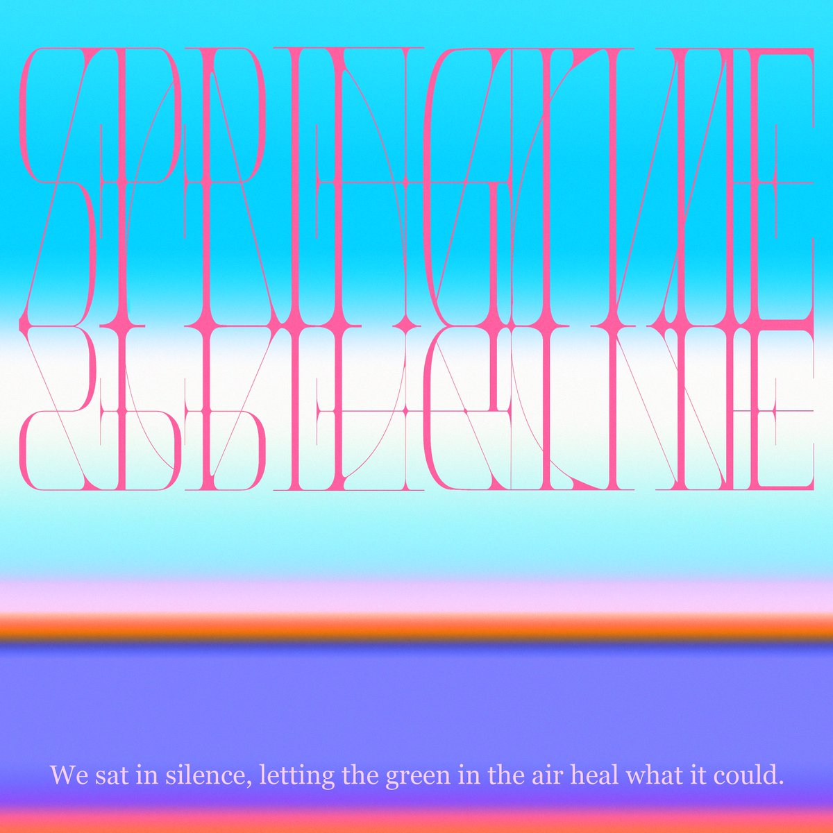 spotbylea's tweet photo. Springtime Poem

#GraphicDesign #posterdesign #typedesign #gradients #NFTs #CleanNFT #tezos https://t.co/gEt83cMp3g