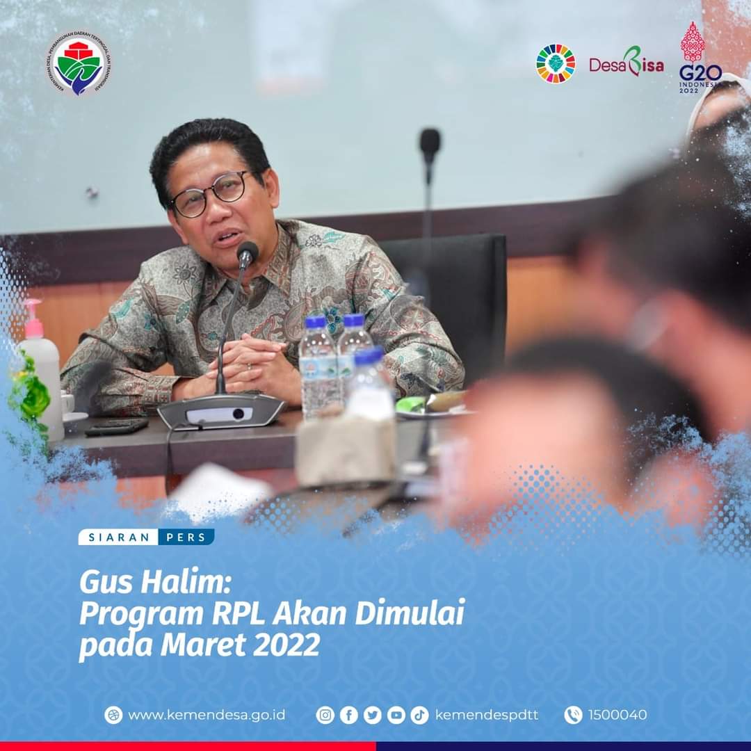 Program RPL Desa dimulai dari Bojonegoro, oleh UNESA &amp; UNY kick off Maret 2022.
#KickOffRPLDesa 
<a href="/jokowi/">Joko Widodo</a> 
<a href="/halimiskandarnu/">ABDUL HALIM ISKANDAR</a> 
<a href="/malik_haramain/">malikharamain</a> 
<a href="/imansyukri/">Iman Sukri</a> 
<a href="/taufikmadjid71/">IG : taufik.madjid</a> 
<a href="/azzameldzikrie/">#SantriIndonesia</a> 
<a href="/tppkemendes/">TPP KEMENDES</a>