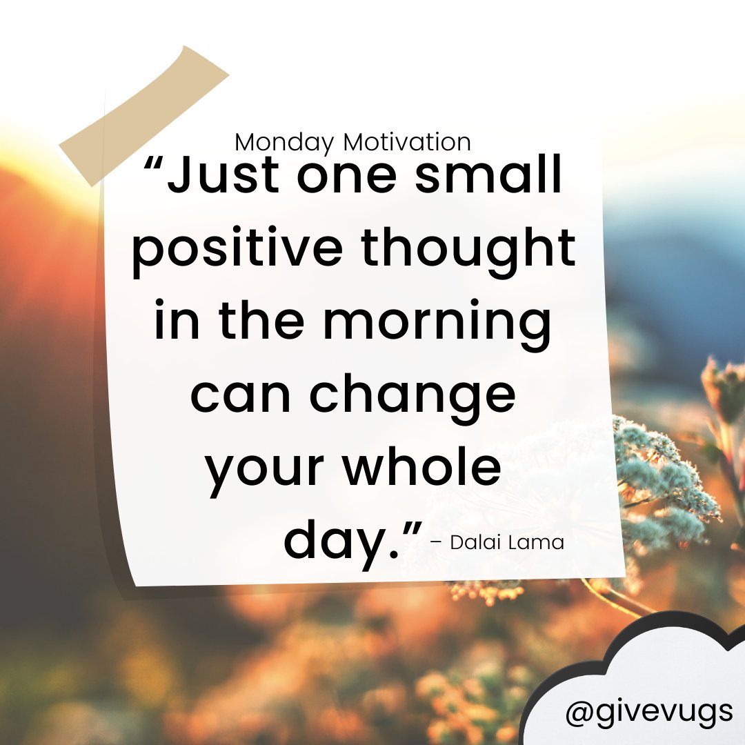 This week's Monday motivation 🌤️ #givevugs #goodvibes #motivation #inspiration #love #life #quotes #happy