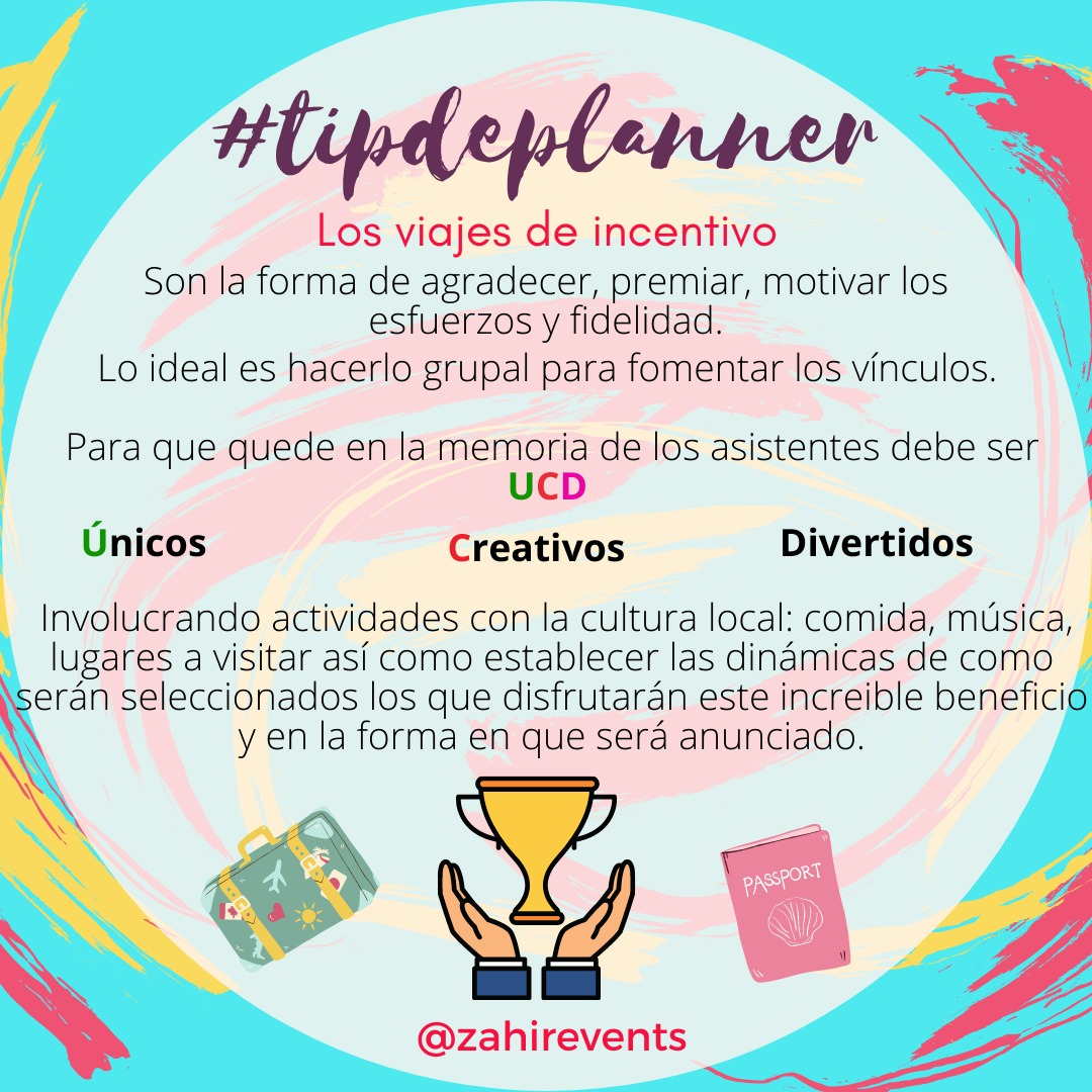 ZahirEvents's tweet photo. Únicos, Creativos y Divertidos claves para un #viajedeincentivo que deje huella, logre el objetivo de reconocer y se vuelva aspiracional y agregando el toque Visible - Presente - Inolvidable aseguramos un viaje extraordinario!! #tipdeplanner #experiencias #meetingplanner https://t.co/ydFSq6uZ0a