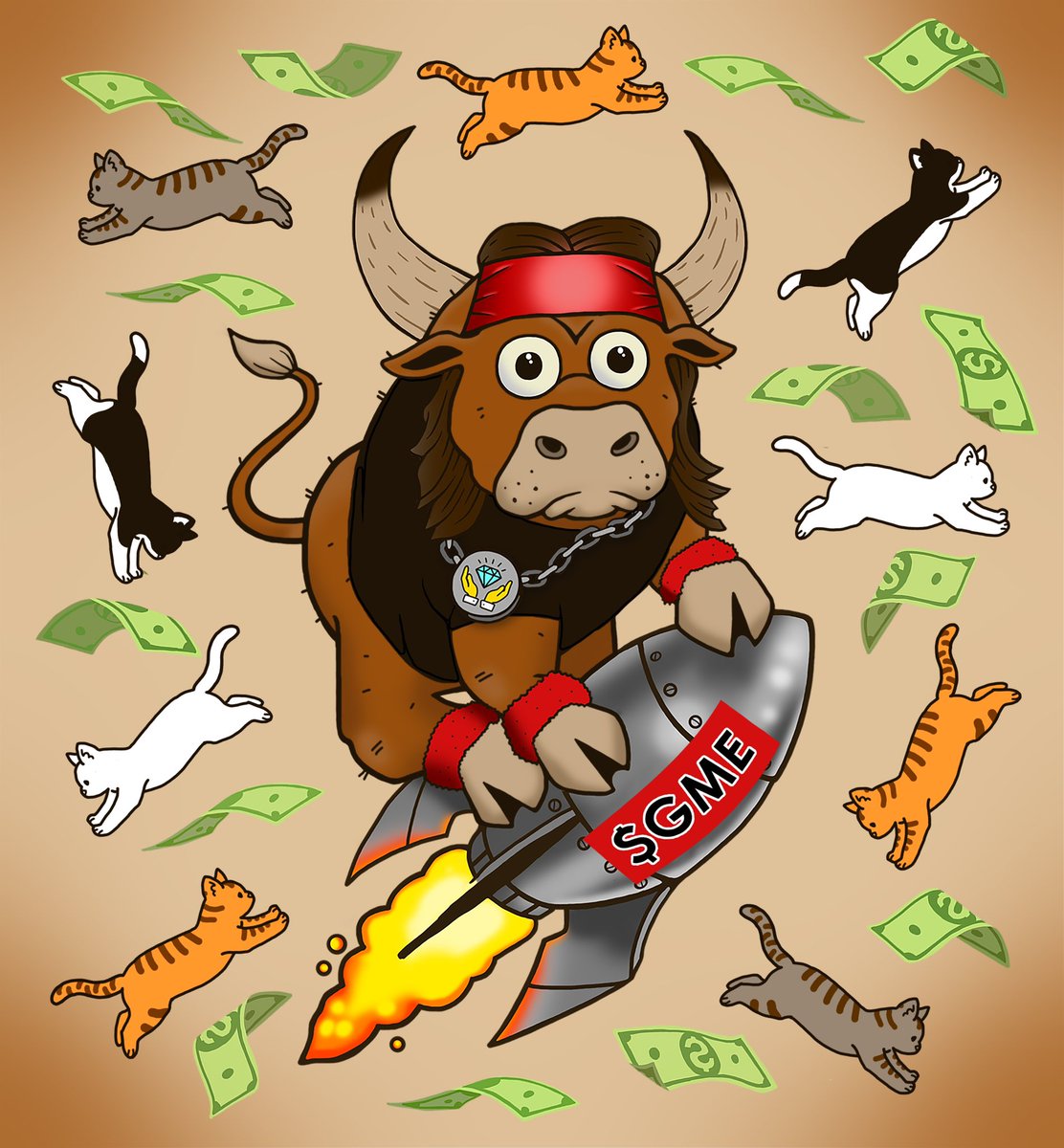 <a href="/GameStop/">GameStop</a> Happy Monday GameStop! Thoughts on this <a href="/wallstbullsNFT/">Wall St Bulls</a>?