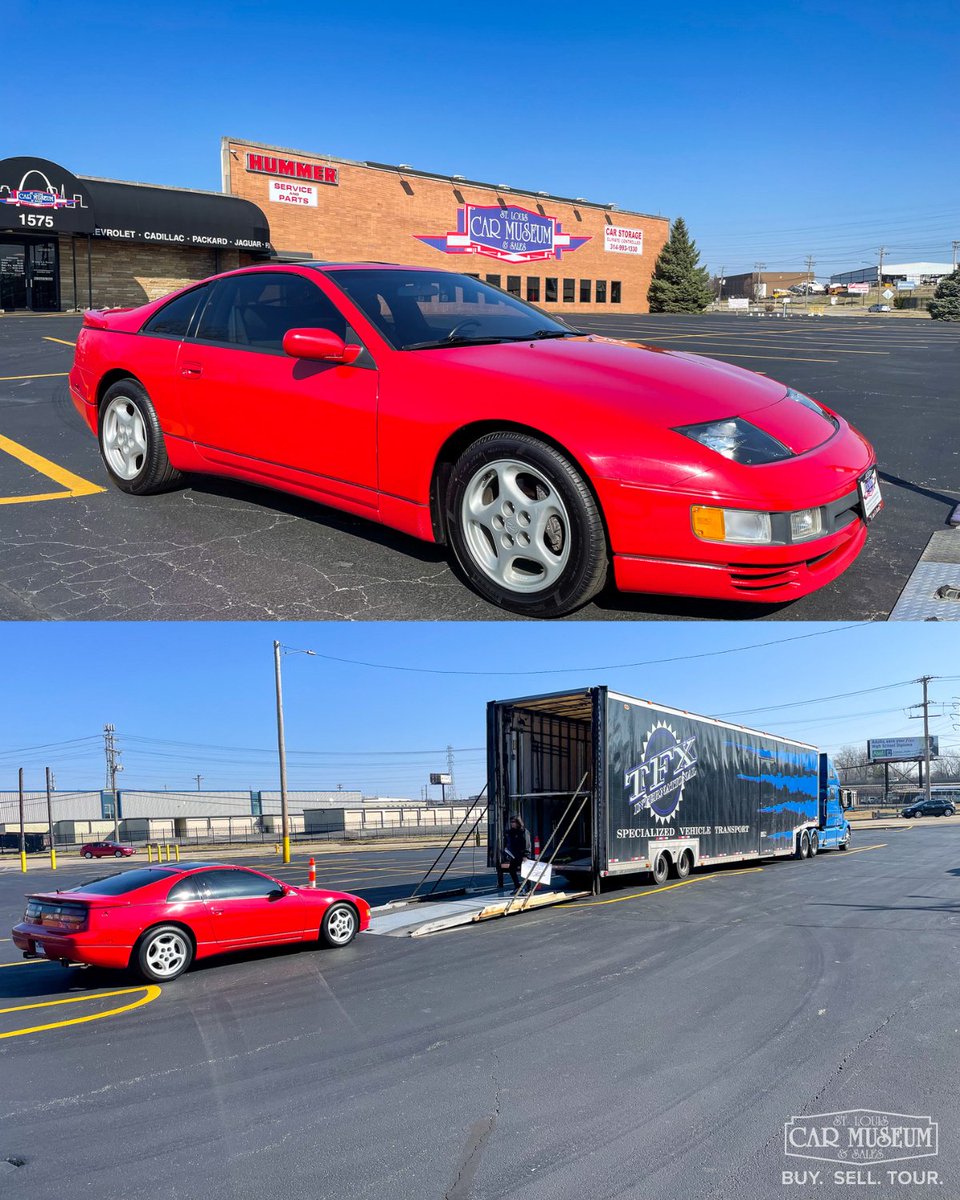 StlCarMuseum's tweet photo. [SOLD!] This superbly kept 1990 Z32- 300ZX Twin Turbo, with under 13,000 original miles on the odometer, is off to Canada! Congratulations to the new owners 😁 More photos @ https://t.co/Pm5H7Ni174
.
.
#90s #90scars #Nissan #nissan300zx #cargroup #sportscars #stouis #twinturbo https://t.co/eSZra6nRSb