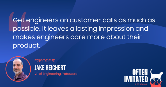 BethHPerry12's tweet photo. Just like the perfect mixtures of a cocktail, your customer experience is a delicate balance. Mix the best #CX cocktail with Jake Reichert, VP of Engineering @yotascale, on this episode of the #OftenImitated CX podcast. https://t.co/YmcJBlzZfs https://t.co/bcIhEH5bPA