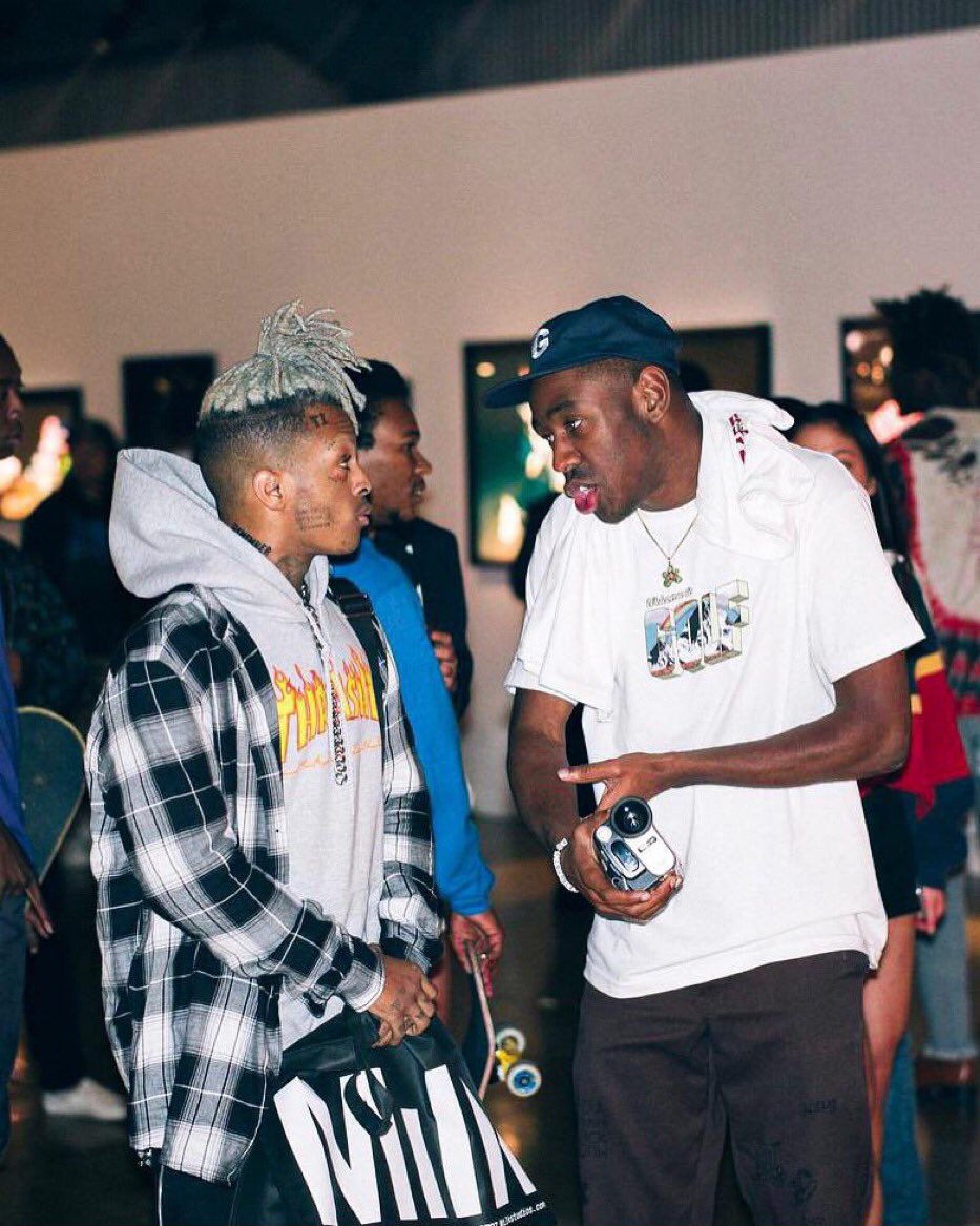 RT @hardestSCpics: XXXTentacion & Tyler The Creator,
October 2017 https://t.co/3aN1sJeL53