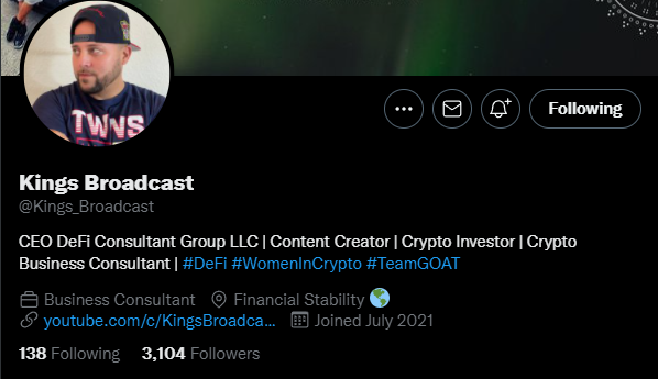 williaaaamp's tweet photo. @Kings_Broadcast @AuzsomeAustin @4LTony @cryptojourneyrs @zachhumphries https://t.co/faP8M2eeNb