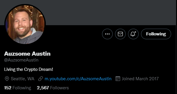williaaaamp's tweet photo. @Kings_Broadcast @AuzsomeAustin @4LTony @cryptojourneyrs @zachhumphries https://t.co/faP8M2eeNb