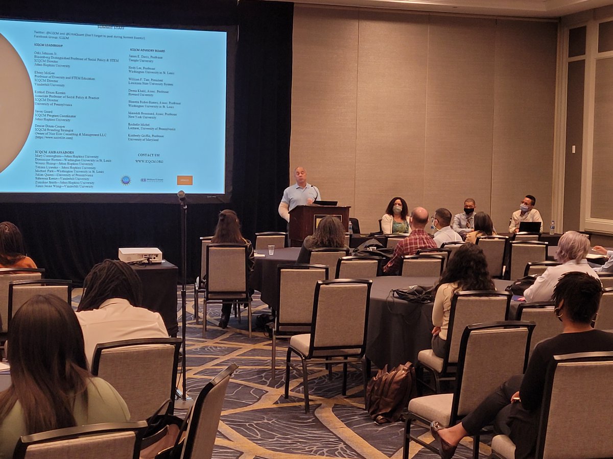 1/2 This year's @Crit4Quant Summit was a success! Featured is keynote speaker Eduardo Bonilla-Silva from <a href="/DukeU/">Duke University</a>, ICQCM director @EDixonRoman, <a href="/KadijaFerryman/">Kadija Ferryman, PhD (she/her)</a> from <a href="/JohnsHopkinsSPH/">Johns Hopkins Bloomberg School of Public Health</a>, and our very own <a href="/educationdean/">Christopher Morphew</a>.