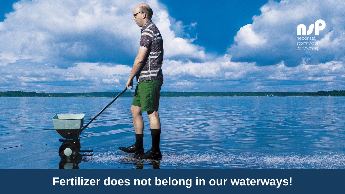 Be careful where you put that lawn fertilizer! Rain or irrigation runoff can wash fertilizer into ponds and streams -- and harm fish and wildlife, cause smelly algae blooms, and affect our drinking water.

Learn how to protect our waterways at YourCleanWater.org/lawn