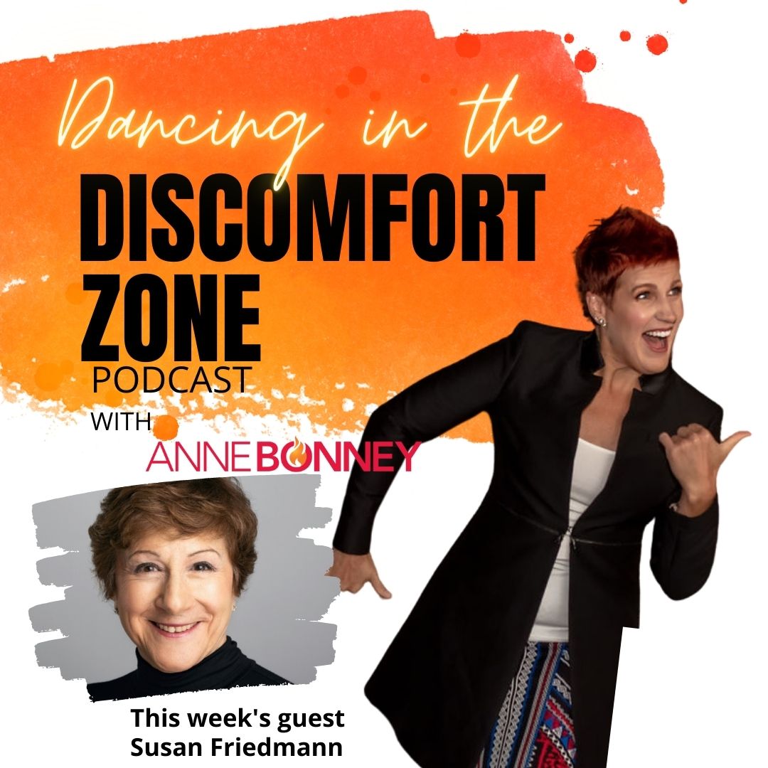 This week we're talking to fabulous speaker and 16-time author @SusanFriedmann about the joys and discomforts of International Travel!  What fun stories she tells.  You're not going to want to miss this episode of Dancing in the Discomfort Zone Podcast.