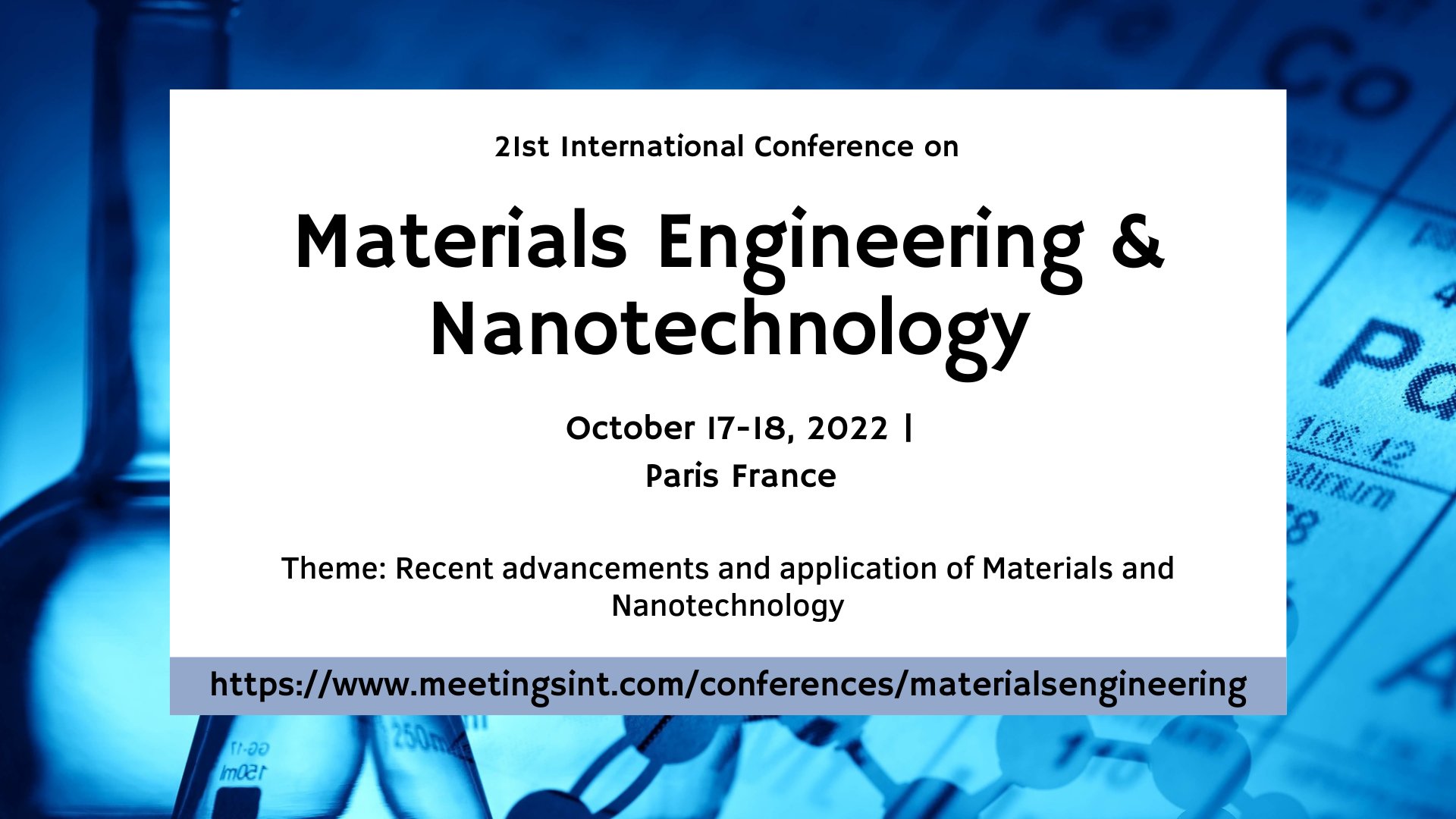 Materials Engineering Conference (Materials_eng) / Twitter