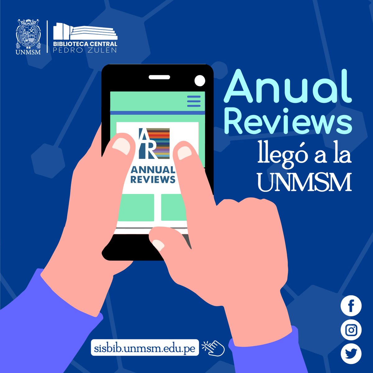 ¿Estás emprendiendo un proyecto de investigación?
Life Science Collection de #AnualReviews te ofrece 41 revistas científicas de áreas multidisciplinarias.
👩‍💻👨‍💻Accede con tu correo institucional en la sección [Recursos electrónicos] de nuestra página web sisbib.unmsm.edu.pe