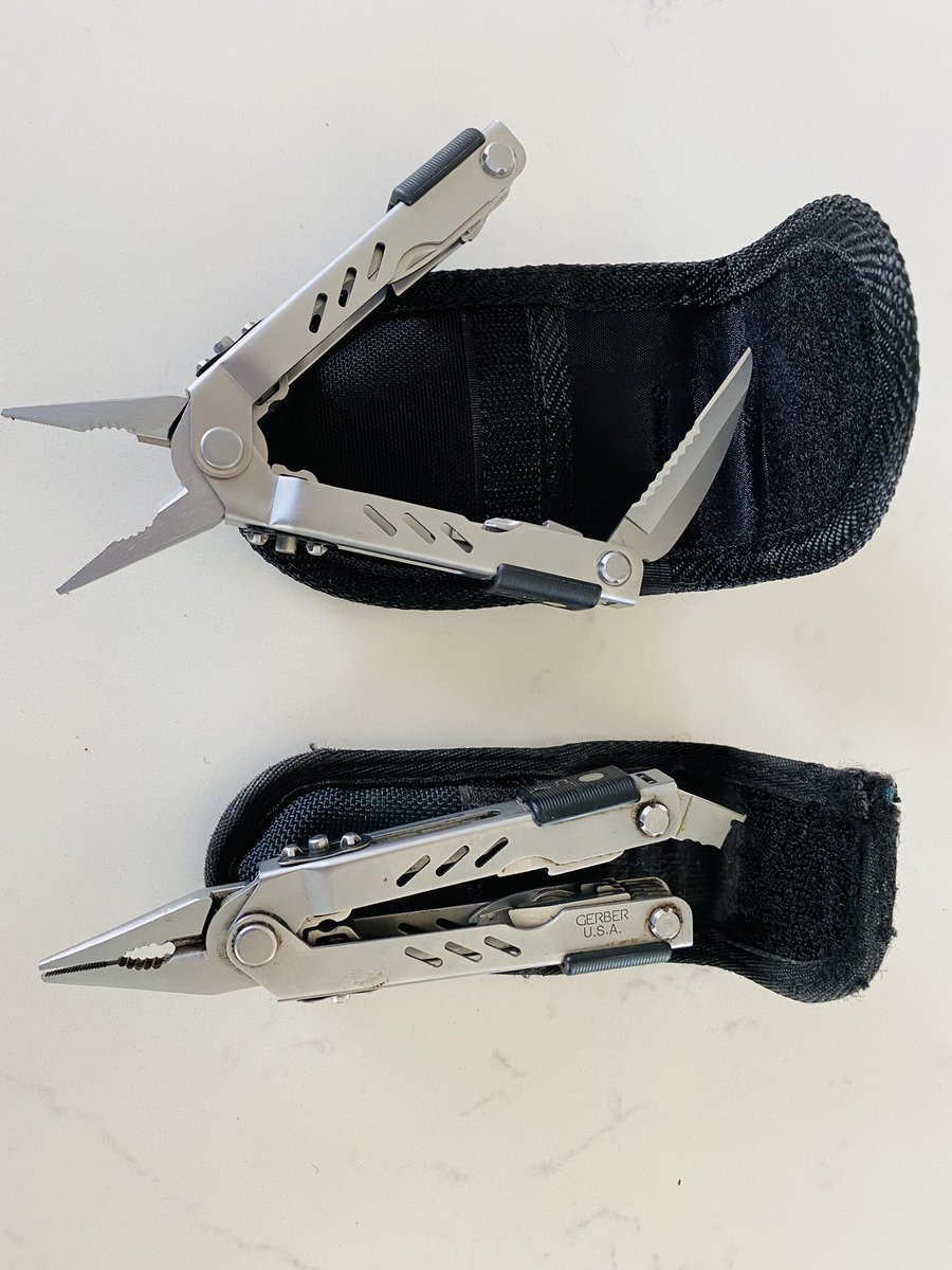 LovePistenBully's tweet photo. What a warranty! 24yrs old and the blade snaps. Contacted @gerbergear U.K. distributor for repair, they said it’s a 25yr warranty… 2wks later NEW one arrives! Epic! Here’s to another 25yrs! Best tool ever! Best service ever! #multitool #pocketknife #farmtool https://t.co/rvH0KeMtN1