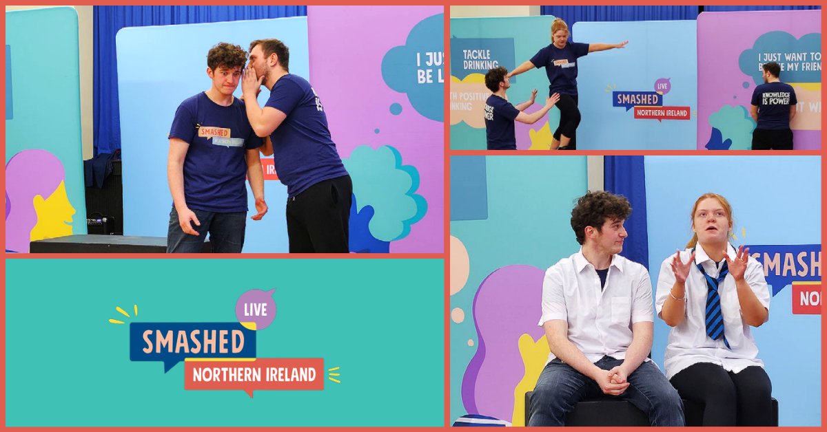 CollingwoodL's tweet photo. As we kick off a new week, #SmashedNI are bringing @smashedproject to @DLSDownpatrick and @Redhigh1934 today. We hope that everybody enjoys the interactive show & workshop and takes home some useful learning on the causes and consequences of #UnderageDrinking. #KnowledgeIsPower https://t.co/72Q6RKIcOh