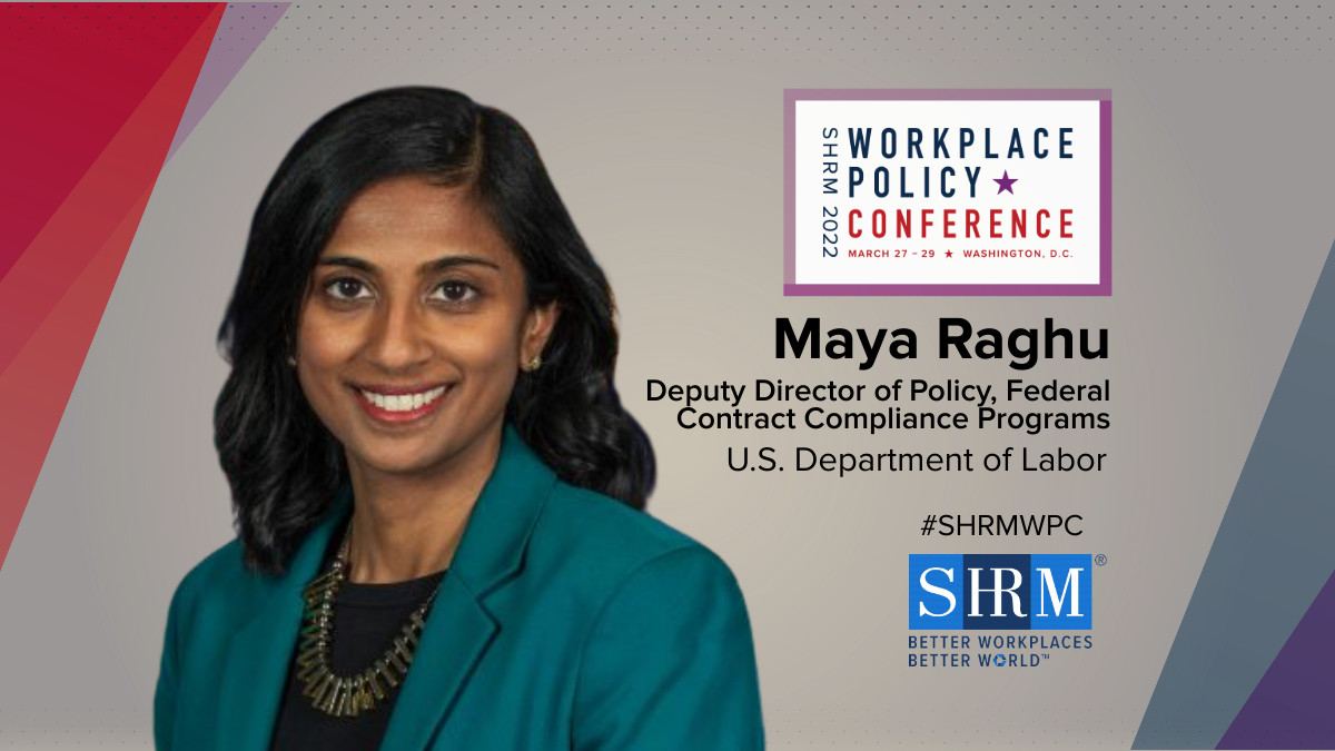At #SHRMWPC, attendees are hearing from <a href="/Maya_Raghu/">Maya Raghu</a> of the Office of Federal Contract Compliance Programs on how its Hiring Initiative to Reimagine Equity (HIRE) is helping employers find qualified applicants from underrepresented groups. shrm.co/8s531u