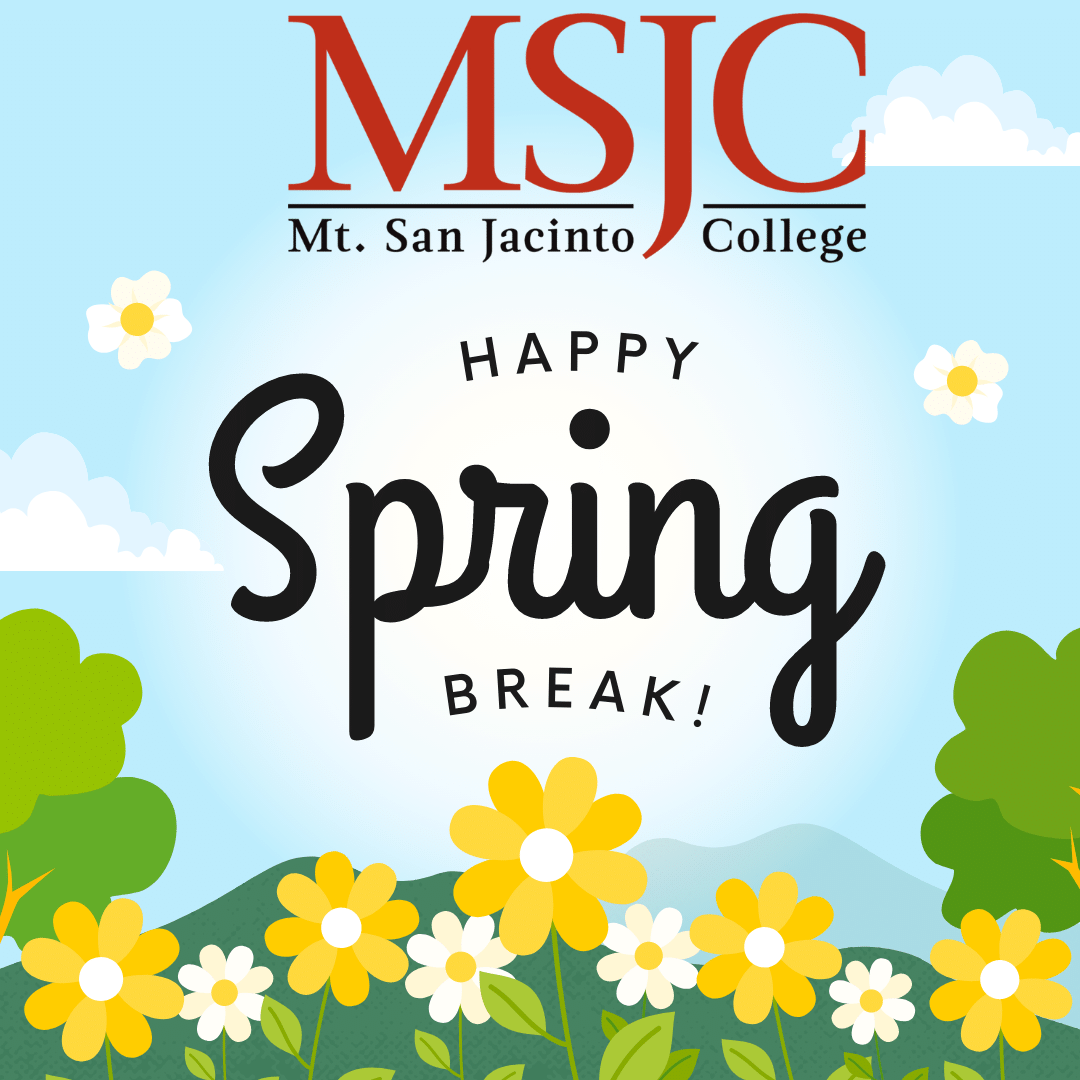 MSJCedu's tweet photo. Happy Spring Break, Eagles! 

We hope you can catch a breather as we march toward the end of the semester. You got this! 

#MSJCunstoppable https://t.co/3ehLFud5Ce
