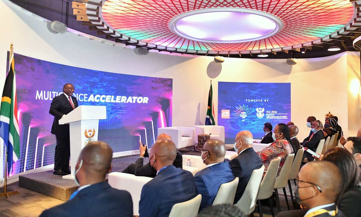The Presidency ๐ฟ๐ฆ (@presidencyza) on Twitter photo Remarks by President <a href="/CyrilRamaphosa/">Cyril Ramaphosa ๐ฟ๐ฆ</a> at the Multichoice SMME Accelerator during #SouthAfricaDay celebration at the #Expo2020 in Dubai, United Arab Emirates. bit.ly/3qHTNMq
#Expo2020Dubai #BetterAfricaBetterWorld Remarks by President <a href="/CyrilRamaphosa/">Cyril Ramaphosa ๐ฟ๐ฆ</a> at the Multichoice SMME Accelerator during #SouthAfricaDay celebration at the #Expo2020 in Dubai, United Arab Emirates. bit.ly/3qHTNMq
#Expo2020Dubai #BetterAfricaBetterWorld