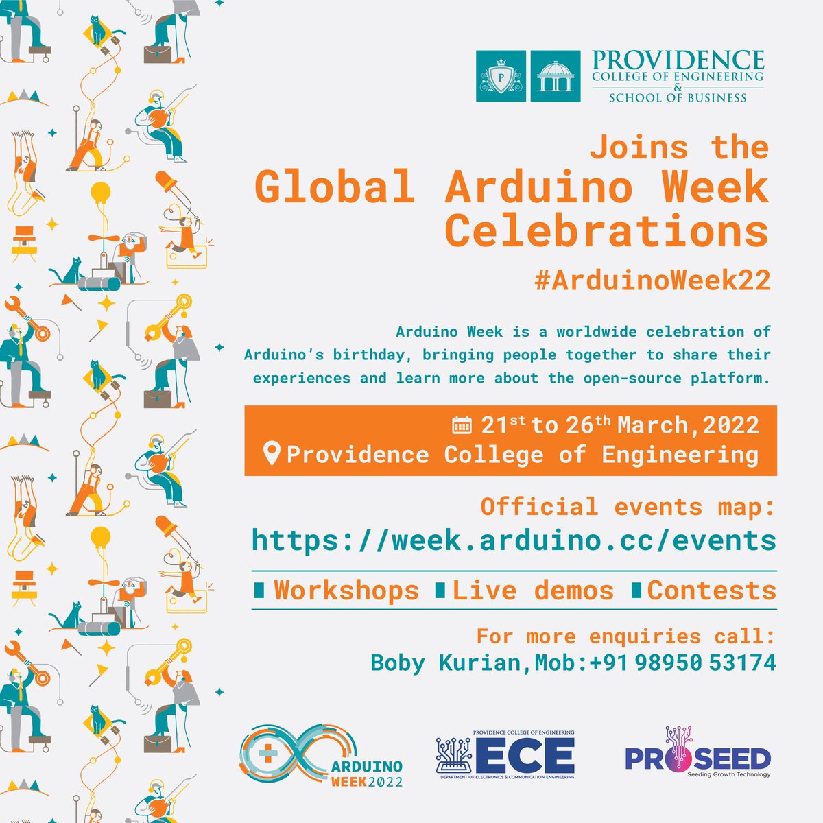 providencece's tweet photo. IF YOU HAVE AN IDEA, JUST GO MAKE IT!

Kudos to the vibrant students and teachers of OEM Public School, Eraviperoor, who attended the Arduino Week Celebration 2022 organized by Providence College of Engineering, Chengannur. https://t.co/t5HojbV7yW