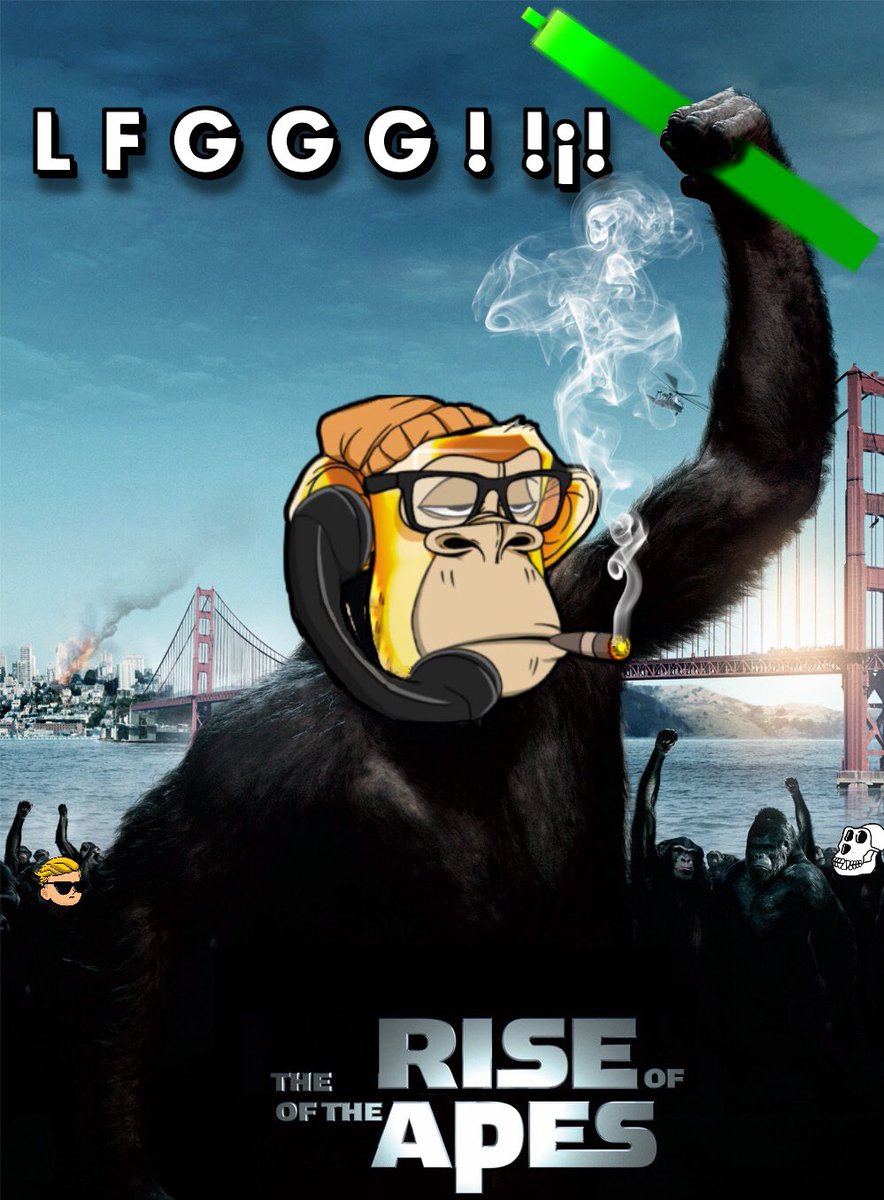 wokrypto's tweet photo. @Wall_StreetApes THE RISE OF THE APES https://t.co/VK3IFUB6kV