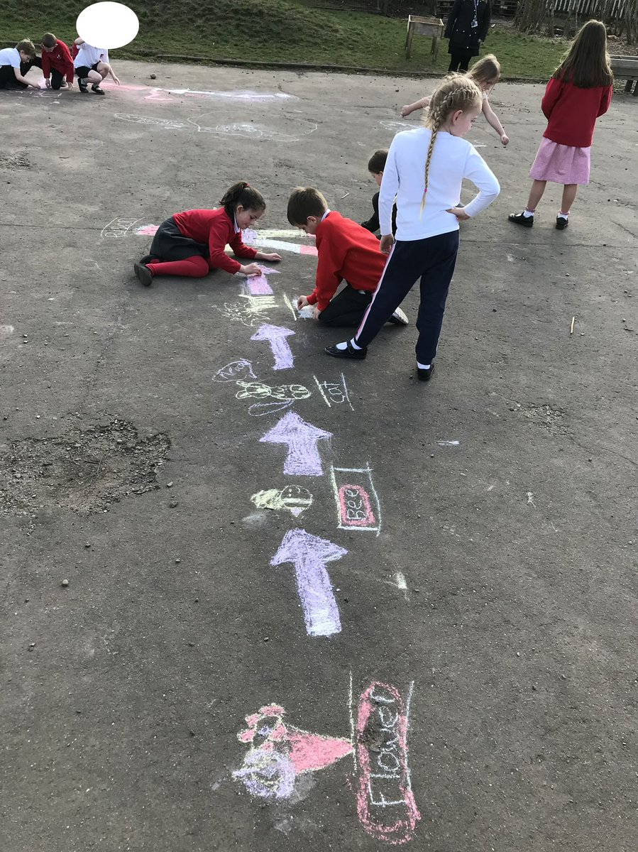 UplawmoorPS's tweet image. P3/4 have been finishing off their science topic about living things. The weather was great so we took our classroom outside. We created a giant food web, drew some food chains and made food webs in groups. #welovescience #ERCSTEM