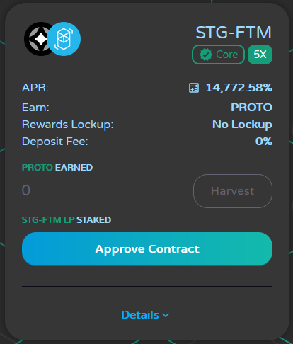 💰 We are back with a NEW Pool! 💰

<a href="/StargateFinance/">Stargate | Fast Swaps - Now Live</a> fans, we have an opportunity for you on #protofi.
🚀 Stake $STG - $FTM  and earn $PROTO 🚀

Build your LPs here: fantomdex.protofi.app
Stake here: fantombank.protofi.app/bfarms

Have fun #yieldfarming! 👨🏼‍🌾