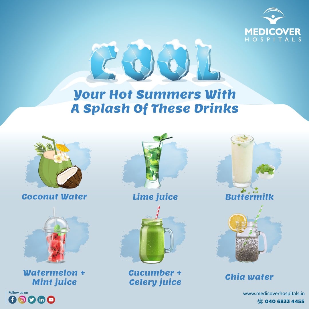 MedicoverIN's tweet photo. Let's welcome this summer with a splash of these drinks to beat the heat.

#MedicoverHospitals #MedicoverIndia #SumerDrinks #BeatTheHeat #RefreshingSummerDrinks #StayHydrated #Summer https://t.co/n0iOKA4PWf