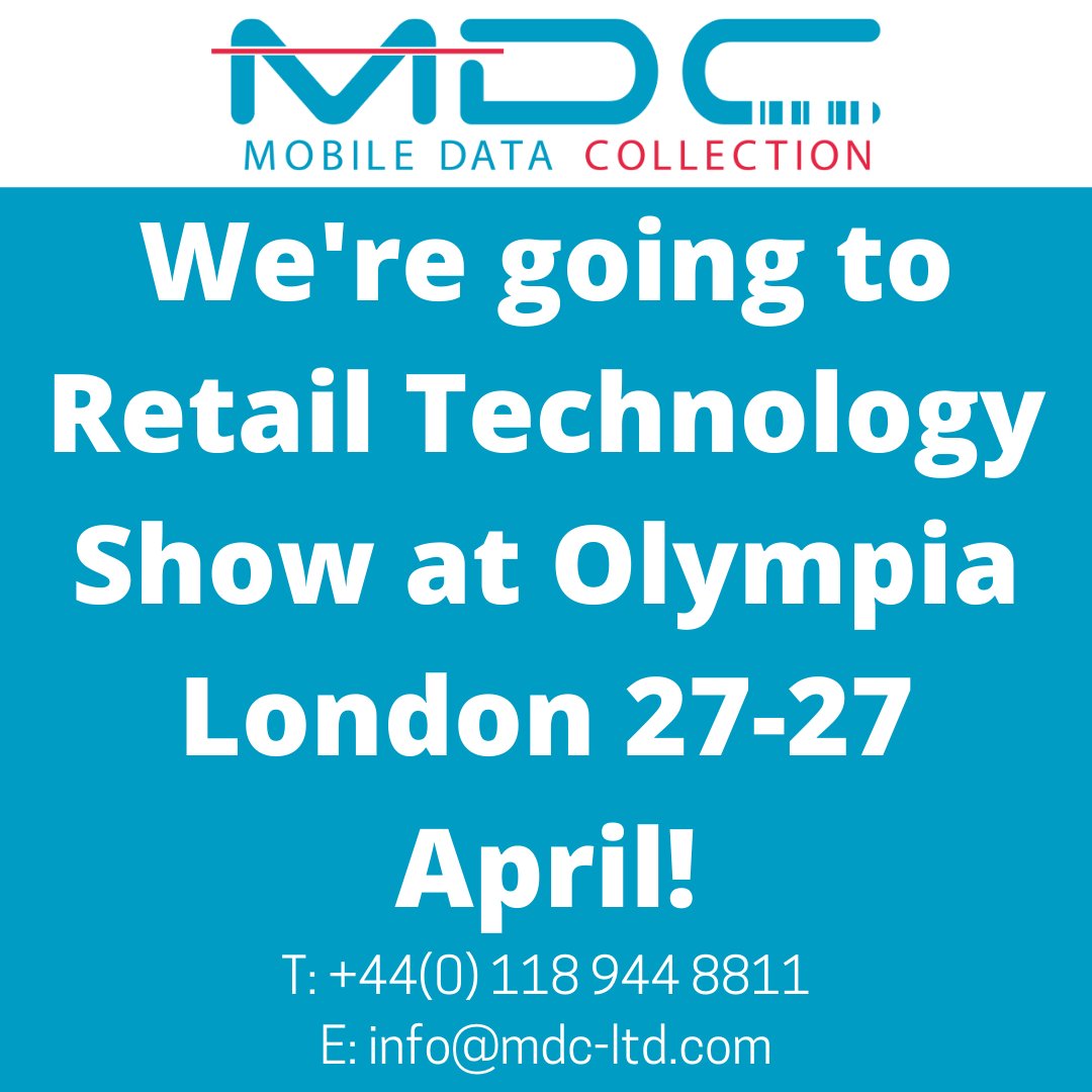 WeAreMDCLtd's tweet image. We&apos;re going to be at the Retail Technology Show this year and would love to chat to you about taking your processes to the next level!

🌐mdc-ltd.com 
☎️+44 (0)118 944 8811

#autoidsolutions #mobiledata #ukbusiness #retailtech