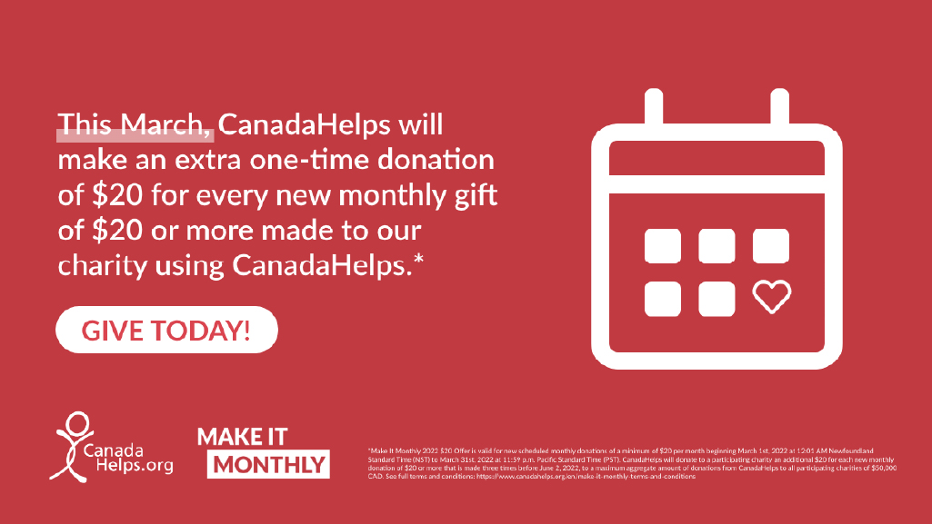 ICACanadaOrg's tweet photo. ⚠️ Time is running out! ⚠️

Only a few days left to take advantage of CanadaHelps’s promotion. CanadaHelps will make an extra one-time donation for every $20 for every new monthly gift of $20 or more made to ICA. 

Give Now! 

https://t.co/2he84YjLz5 https://t.co/9AKWPU661W