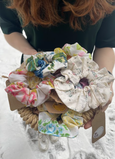 It may still be cold outside but spring is on its way! Celebrate spring with these Metis made zero waste fabric scrunchies. The spring collection is displayed in our outpost store.

Available for in store purchases only.

@honeybirdvintage