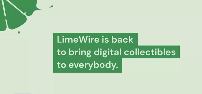 LIMEWIRE IS RETURNING AS AN NFT PLATFORM. Join the waitlist today before it&rsquo;s too late !! https://t.co/v6utH5e0G4<a href="/tag/gotem"class="tags"><span>#gotem</span></a>