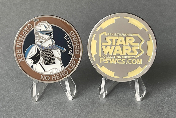 JediNewsNetwork's tweet photo. Pennsylvania Star Wars Collecting Society (PSWCS) Unveils 12th Charity Medallion - https://t.co/l3pb28mQsU #StarWars #PSWCS #PennsylvaniaStarWarsCollectingSociety #CaptainRex #TheCloneWars @StarWars https://t.co/l0IQh8pe9H