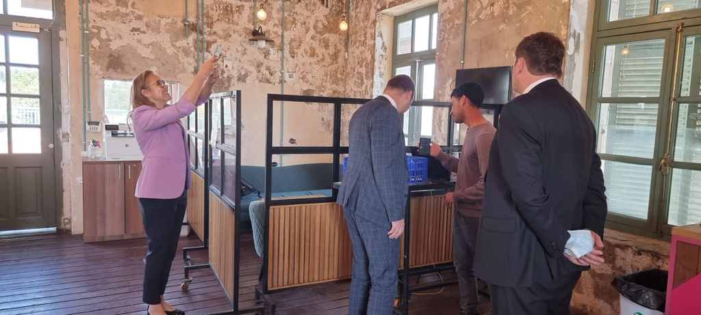 Lituanian Viceminister Vincas Jurgutis 🇱🇹
Olga Goncarova, director at Travel Lituania  🇱🇹  
Laimis Rubinskas, deputy Ambassador of Lithuania  🇱🇹

Met with Tourism &amp; Travel Start ups at the JETH: 
📌Traveling Jerusalem
📌Majordomo.me
📌Intellact
📌Funinjerusalem