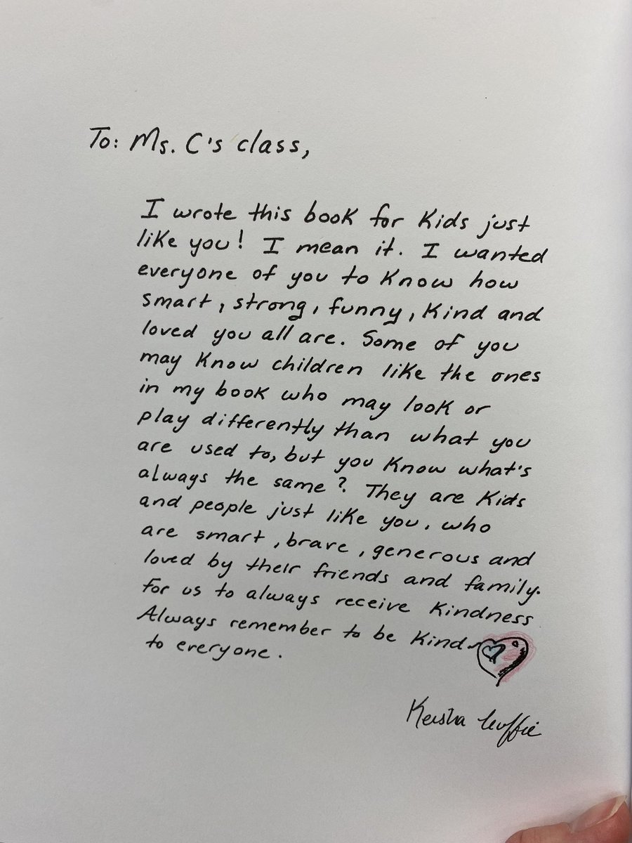 Each week we start off saying affirmations as a class. Today I am excited to share this beautiful book (and it’s thoughtful dedication) with my class! Thank you #KeishaCuffie #DisforDazzling