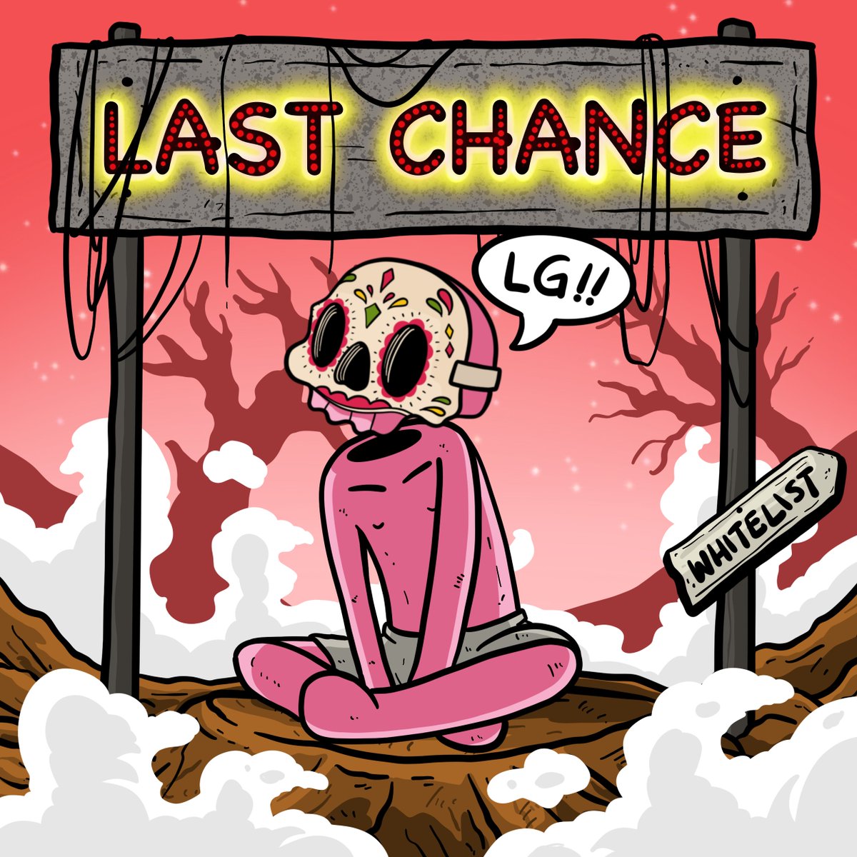 Our Whitelist is nearly full. We have reserved our final spots for our followers!

You can enter the public raffle here: premint.xyz/los-muertos-la…

Thanks for all of the support and good luck! 💜