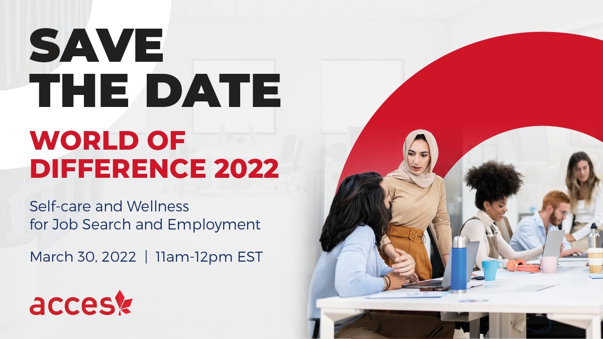 ACCESEmployment's tweet photo. Our World of Difference 2022 launch is in full swing! 🌐  Join us on Wed March 30 | 11am-12pm EST via Zoom and be the first to hear about our exciting upcoming initiatives and discover how you can help ACCES make a #WorldofDifference.  

Register here: https://t.co/Zf6cMEhrWe https://t.co/87qTgGhLIx