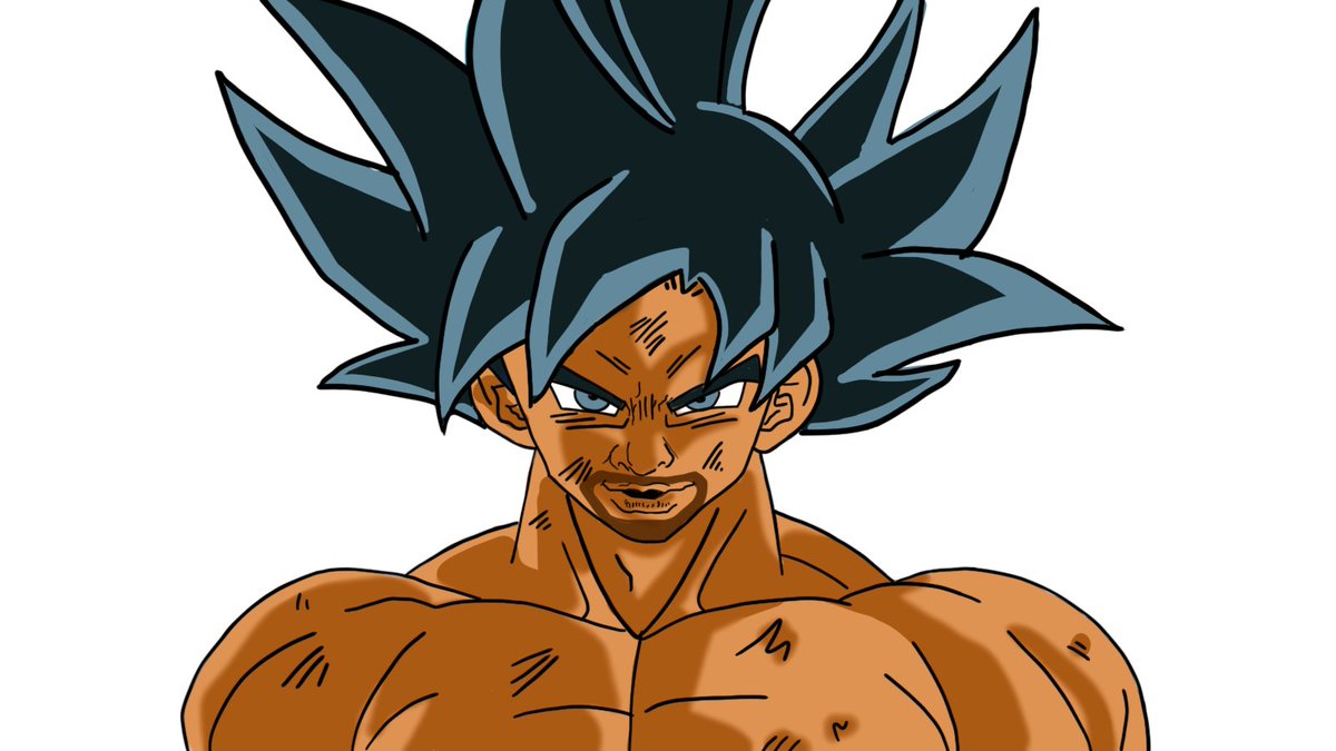 MeredGaming's tweet photo. @JnegativGaming asked me to draw him as Goku once, happy to oblige my friend 😆 https://t.co/gM0svTxjlA