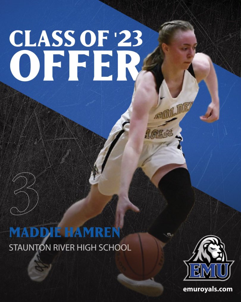 Blessed to say I have received my first official offer from EMU! thank you <a href="/emu_wbb/">EMU Women's Hoops</a> <a href="/JennyLoganPosey/">Jenny Logan Posey</a> for this amazing opportunity to play at the next level!