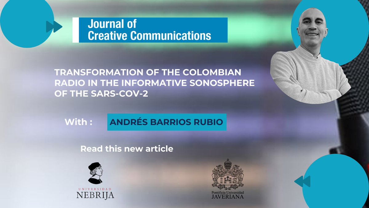ABRopina's tweet photo. #AcademicArticle The normalisation of connectivity, ubiquity, timelessness and interactivity are values today inherent in the content by Transformation of the Colombian Radio in the Informative Sonosphere of the SARS-CoV-2 by @atutobarrios in @JoccJournal https://t.co/7o4uwM2uSO https://t.co/Tb1dJkfR0R