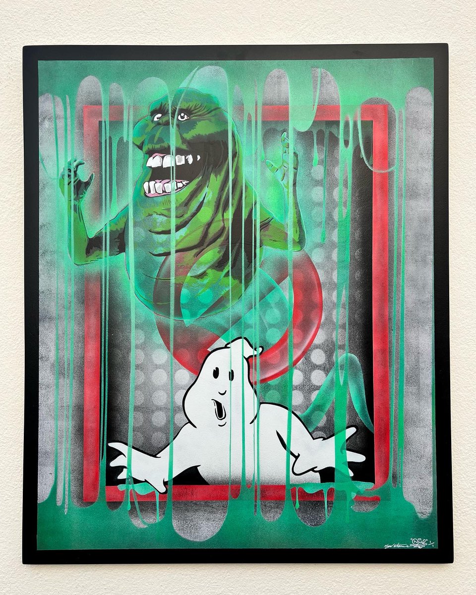 Nme 👻 SLIMER 👻 

Ghostbusters Slimer is the latest painting to drop.
It’s a signed and numbered 1/1 
Size: 70cm X 85cm

Message page for details….

#ghostbusters #slimer #artwork #ghostbusterfans #ghostbustercolletors