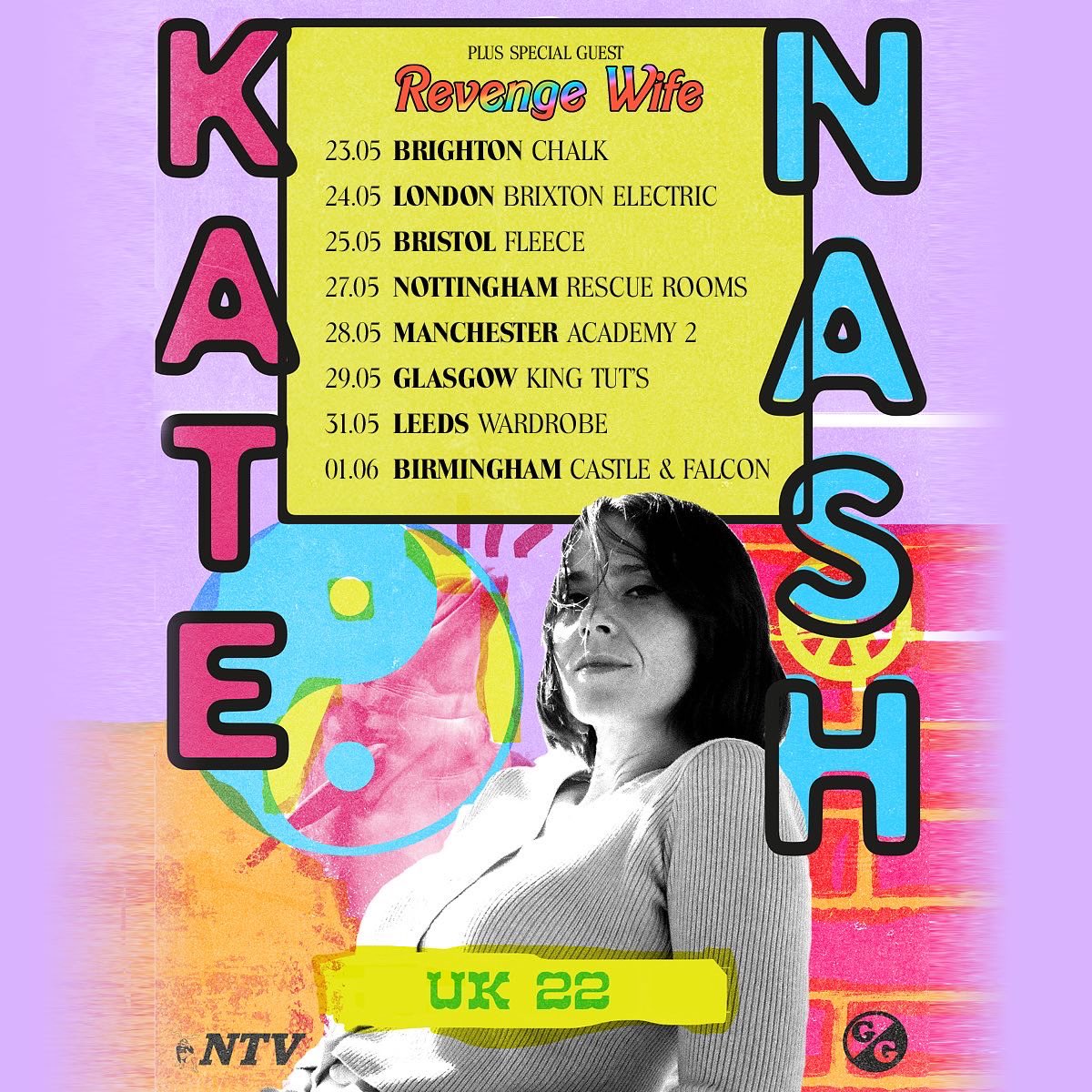 AFAmgmt's tweet image. Happy to announce @revengewife222 will be supporting the incredible @katenash on her UK Spring Tour along with the drop of Background Songs For Your Boring Life, Part II EP! 🌈🇬🇧

Tix: katenash.com/tour/

#uk #tour #katenash #revengewife #womxn #tourlife #LIVE @symphonicdist
