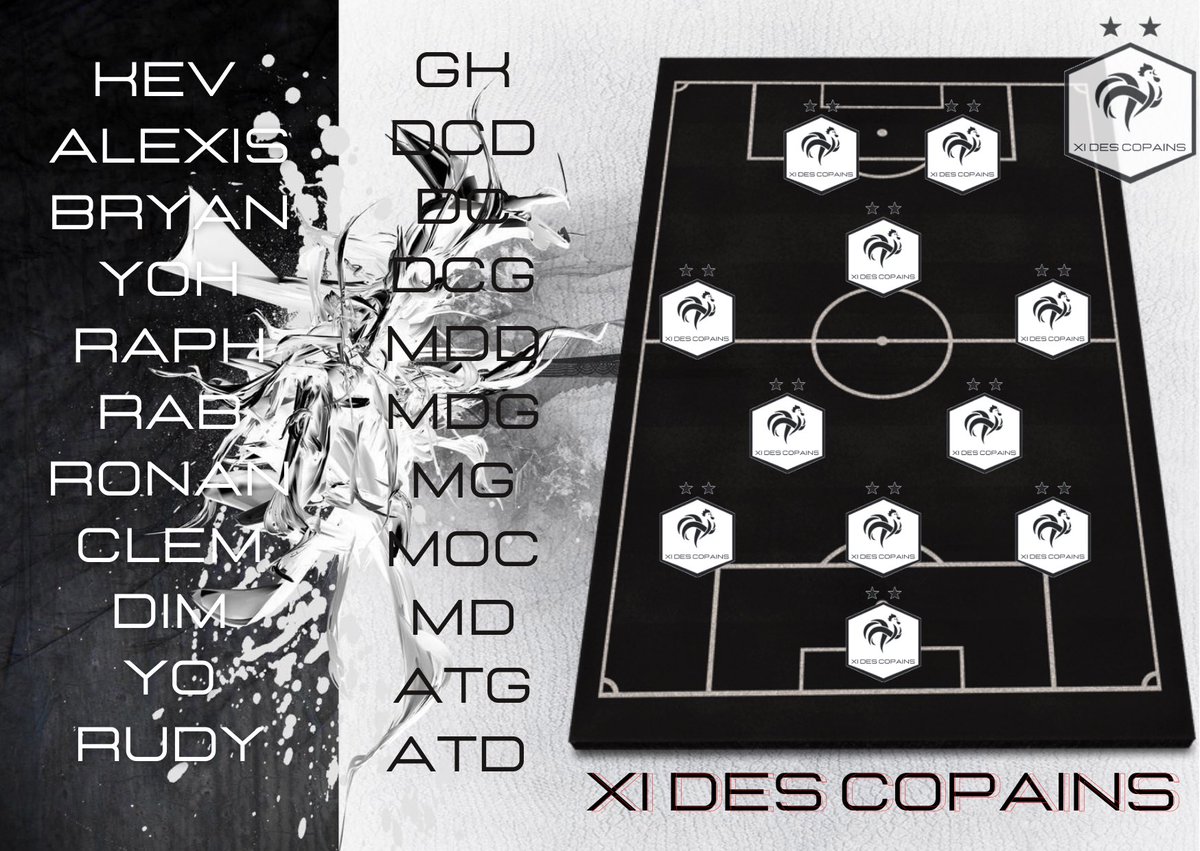 On reprend ce soir ! Voici le programme de nos 11 guerriers et la composition 💪🔥
<a href="/Grinch97221105/">Grinch (bxGrinch_67)</a> 
<a href="/dimitri_goulard/">Goulard Dimitri</a> 
<a href="/Haruk018/">Haruk-0</a>